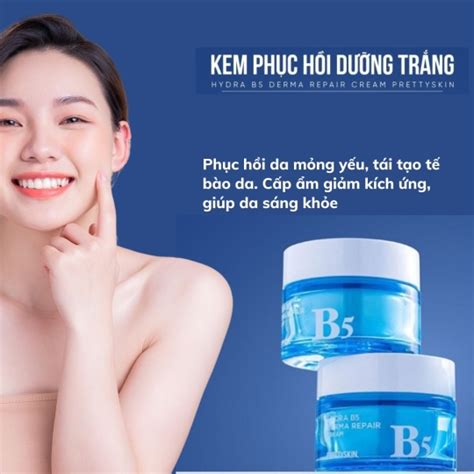 Kem dưỡng Pretty Skin Hydra B5 Derma Repair Cream 52ml Thanh Chân