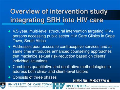 Ppt Reproductive Health Into Hiv Care Integration Powerpoint