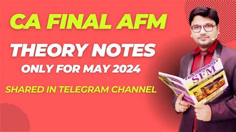 Ca Final Afm Theory Notes Shared In Telegram For May Ca Aaditya