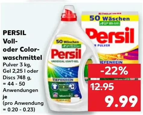 Persil Voll Oder Color Waschmittel Tilbud Hos Kaufland