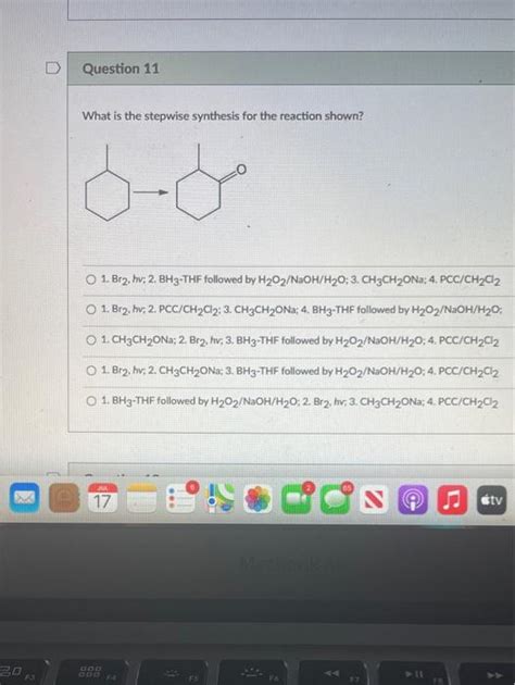 Solved D Question What Is The Stepwise Synthesis For The Chegg