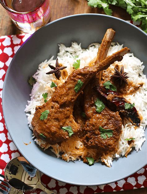 Lamb Chops Rogan Josh The Peach Kitchen