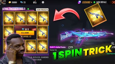 Free Fire New Event Today Lethal Finstooth Mag 7 Skin Faded Wheel