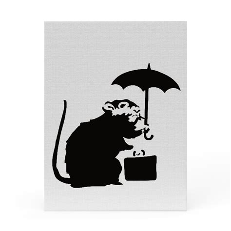 Banksy Tribute Street Art Love Rat Modern Picture Hand Painted - Etsy