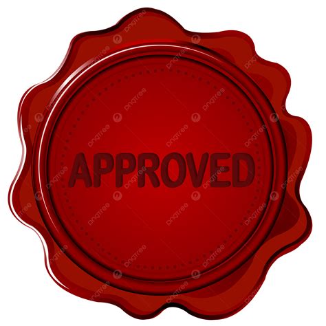 Approved Wax Seal Message Quality Wax Seal Png Transparent Image And