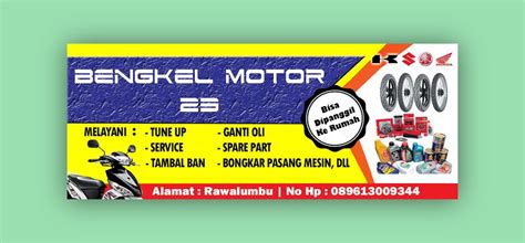 Spanduk Bengkel Motor – newstempo