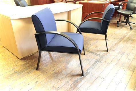 Ergocraft Symphony Navy Blue Reception Chairs • Peartree Office Furniture