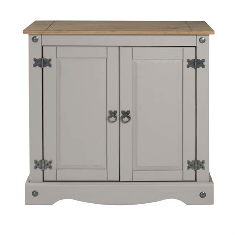 Corona Grey Wax 2 Door Cupboard