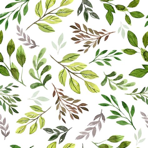 Premium Vector Foliage Leaf Seamless Pattern