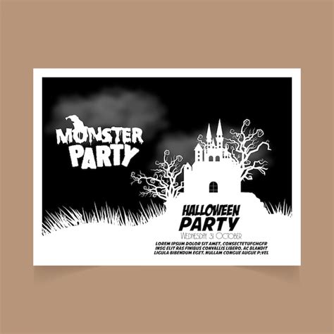 Uitnodiging Voor Halloween Feest Gratis Vector