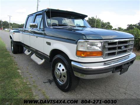 1996 Ford F 350 Xlt Obs Classic Superduty Crew Cab Long Bed Dually Pick Up