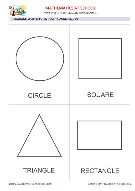 Square Circle Rectangle Triangle Worksheet