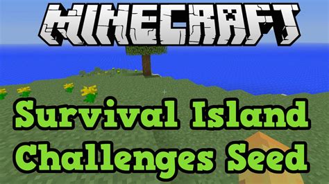 Minecraft Xbox One 360 Survival Island Seed With Challenges Youtube