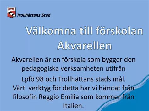 Ppt V Lkomna Till F Rskolan Akvarellen Powerpoint Presentation Free