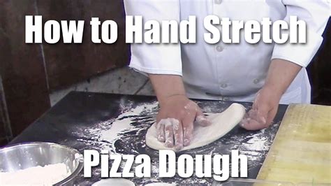 How To Stretch Open Pizza Dough By Hand Youtube