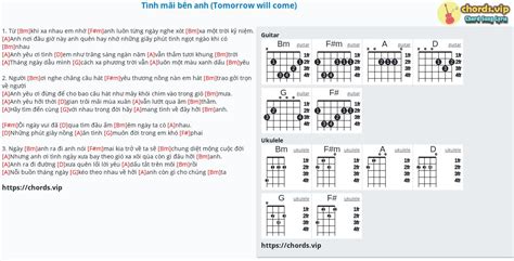 Chord T Nh M I B N Anh Tomorrow Will Come Tab Song Lyric Sheet