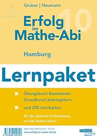 Erfolg Im Mathe Abi Lernpaket Hamburg Bungsbuch F R Das