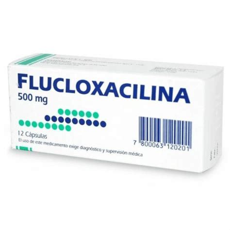 Flucloxacilina 500 mg x 12 Cápsulas Mintlab EcoFarmacias