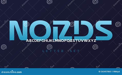 Vectoriel Moderne Sans Serif Police Majuscule Lettre Jeu Alphabet