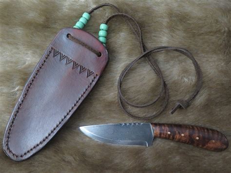 Native American Neck Trade Knife Hand Forged From Hbc And North Etsy