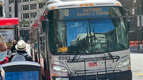 San Francisco Muni 2016 New Flyer Xcelsior Xde60 6583 On Route 8