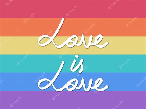 Premium Vector Love Is Love Lgbt Colorful Background