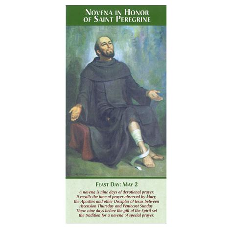 Novena In Honor Of St Peregrine Ewtn Religious Catalogue