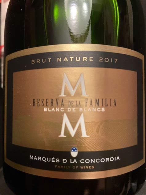 2018 Marqués de la Concordia Cava MM Reserva de la Familia Brut Nature