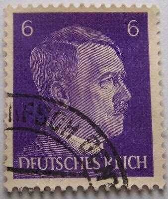 ADOLF HITLER DEUTSCHES REICH WK II BRIEFMARKE GESTEMPELT EBay