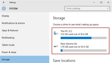 Check Storage Usage In Windows