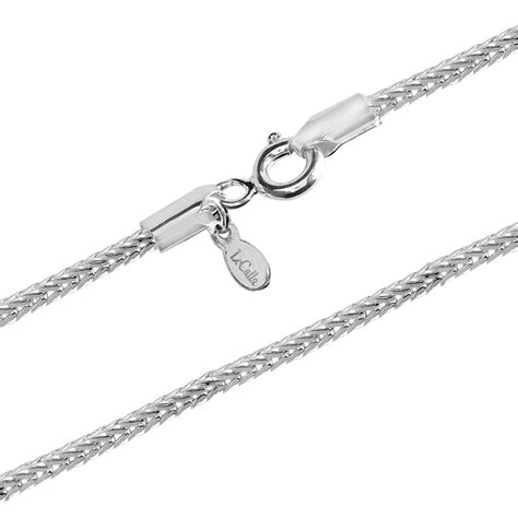 Buy 925 Sterling Silver Italian Fox Tail Rope Chain Necklace For Men