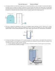 Tarea 1 de Ejercicios de Fluidoestática pdf Tarea de Ejercicios 1