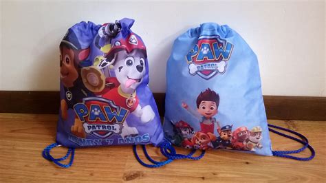 Bolsitas Para Dulces Personalizadas Paw Patrol Marshall Chase Patrulla