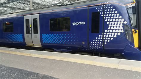 A Class 385 Leaving Edinburgh Waverley Youtube