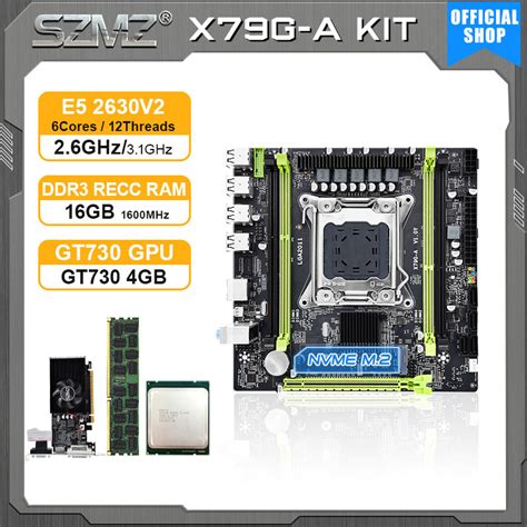 SZMZ Placa Base De CPU X79GA Todo En Uno GPU RAM Combo Para Un Buen