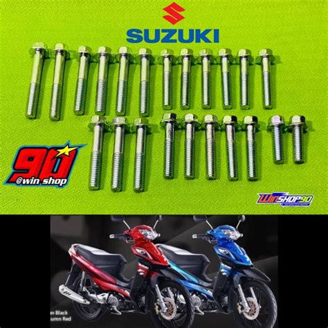 Jual 1set Baut Blok Mesin Shogun Robot 125 Shogun Axelo Fi 125 Magnet