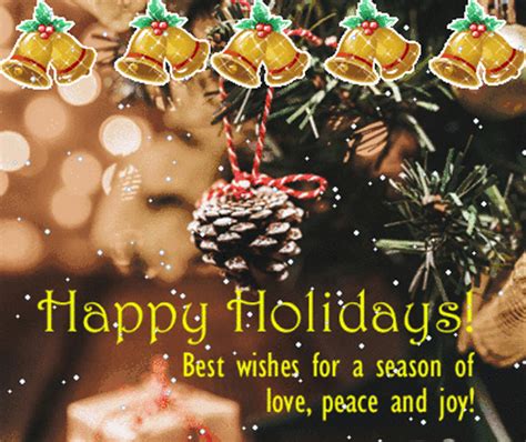 Best Wishes For A Season. Free Happy Holidays eCards, Greeting Cards | 123 Greetings