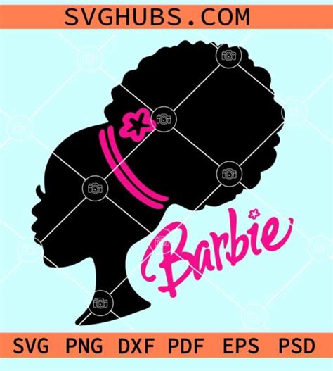 Afro Barbie Svg Afro Barbie Girl Svg African American Svg