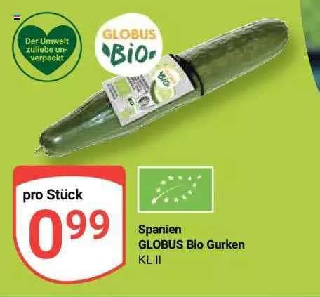 Globus Bio Gurken Angebot Bei Globus Prospekte De