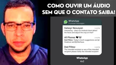 Como ouvir áudio no WhatsApp ou ler mensagens sem que A outra pessoa