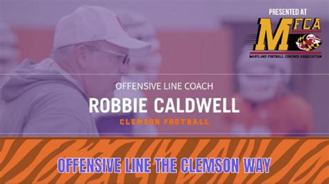 OL Clemson Way with Robbie Caldwell by Maryland Football Football ...