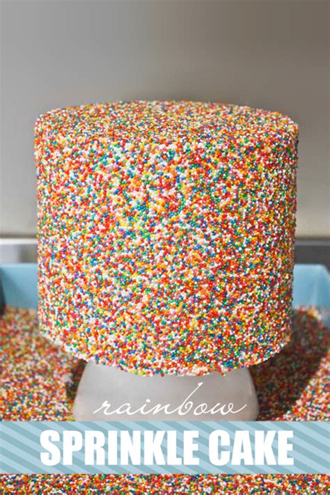 Rainbow Cake With Sprinkles