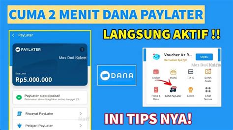 Menit Beres Cara Aktifkan Dana Paylater Youtube