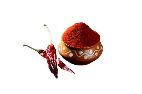 Spice Up Your Taste Buds A Clay Pot Filled With Chili Powder And Dried