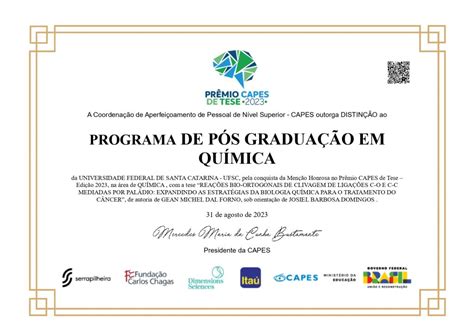 Pos Graduacao Em Quimica - PPGQ | Pós-Graduação em Química
