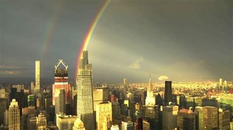 Stunning Double Rainbow Lights Up New York City Skyline On 9 11 Video Patriot911news