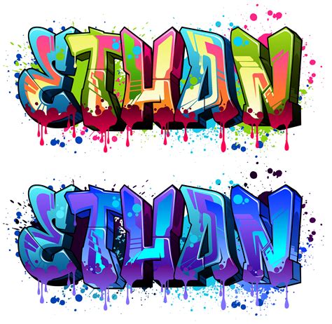 Donald Graffiti Name Text Design Royalty Free Vector Image Atelier