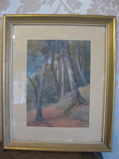 ANCIEN TABLEAU AQUARELLE signé EUR 59 00 PicClick FR