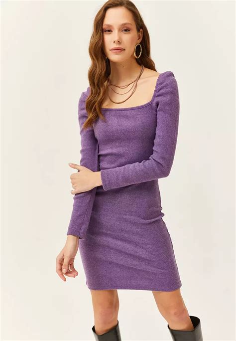 Buy Olalook Square Collar Mini Dress Online Zalora