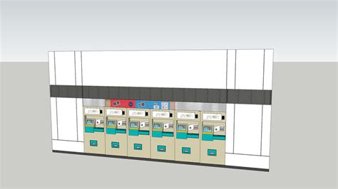 Mrt Automatic Ticket Machine 3d Warehouse